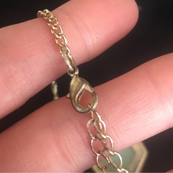 Vintage Chunky Green Stone Necklace - Picture 8 of 10